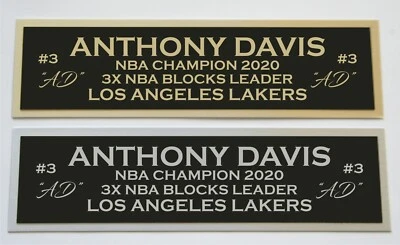 Placa de identificación Anthony Davis para camiseta o estuche con foto de baloncesto firmado  Foto 1 de 2