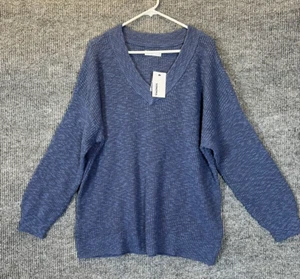Sonora Sweaters Womens 3XL Loose Knit Slate Blue New With Tags Winter Comfy Plus - Picture 1 of 7