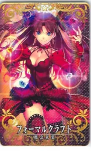 Fate/Grand Order Trading Card Arcade Formal Craft Fatal 5 Star Rin Tohsaka HOLO - Picture 1 of 2