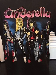 Camisa De Colección Cinderella 986 Night Songs Tour Talla M/L Rock Metal - Imagen 1 de 3