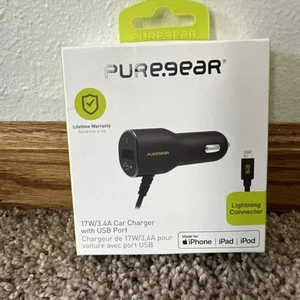 Puregear 17w/3.4A Car Charger (Micro USB) /w USB Ports / Charges 2 Devices - Picture 1 of 5