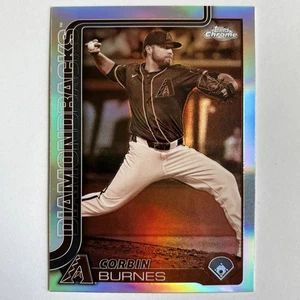 2025 Topps Chrome #17 CORBIN BURNES SEPIA REFRACTOR SP DIAMONDBACKS - Picture 1 of 2