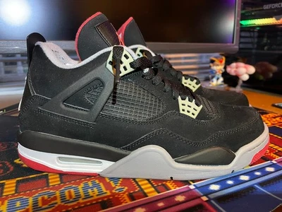 VNDS Jordan 4 Retro Bred 2012 308497-089 Men Size 9 - Image 1 of 4