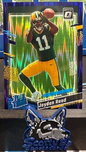 2023 Donruss Optic - Purple Shock Rated Rookie Jayden Reed #239 (RC) - Packers - Picture 1 of 2