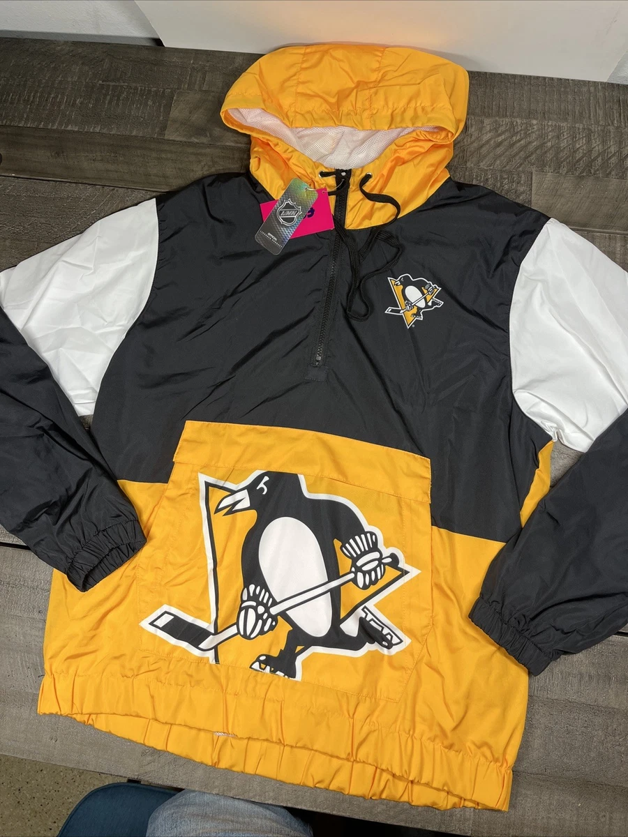 ☆入手困難☆NHL ペンギンズ バックロゴ ナイロンジャケット XXL ブラック ☆入手困難☆NHL ペンギンズ バックロゴ ナイロンジャケット XXL ブラック