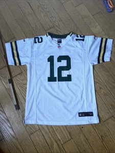 Nike Herren weiß grün Bay Packers Aaron Rodgers #12 Football-NFL Trikot Größe XL - Bild 1 von 14