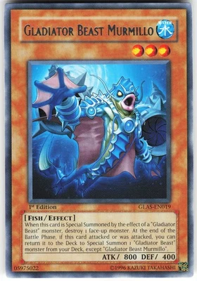 Gladiator Beast Murmillo GLAS-EN019 Yugioh TCG Rare 1st Ed LP - Image 1 of 2