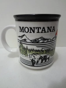 Taza de café de recuerdo Montana vintage - IAAC Ceramics - Japón - Imagen 1 de 9
