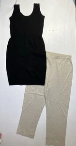 Vintage St John Lot Knit Dress / Knit Pants Black Dress Vintage Classic - Picture 1 of 9