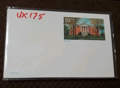 7 X 19¢ PostCards #UX175 Myers Hall, Wittenberg Univ. Springfield OHIO.  - Image 1 of 2