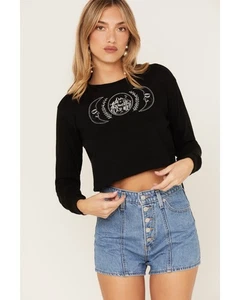 Shyanne Celestial Long Skeeve Graphic Shirt - Picture 1 of 6