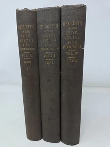 Bulletin of the U.S. Fish Commission Vol II-III-IV (1882–1884) 3 Vol Set GPO - Imagen 1 de 7