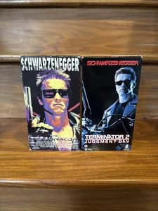 Terminator 1 und 2 Judgement Day VHS Arnold Schwarzenegger Lot - Bild 1 von 8