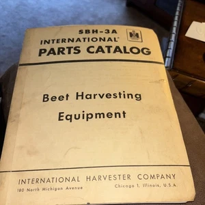 International Harvester SBH-3A Beet harvesting Equipment Parts Catalog 1960s - Picture 1 of 7