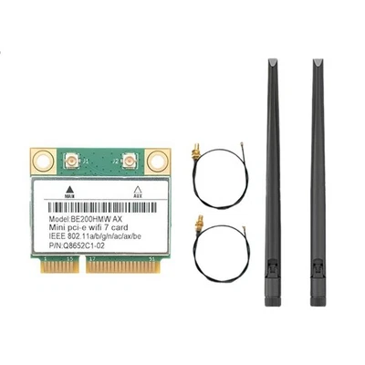 WiFi 7 BE200 WLAN-Adapter Bluetooth 5.4 Tri-Band 2,4G/5G/6GHz 8774Mbps Drah3516 - Bild 1 von 4