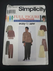 Simplicity Sewing 8385 Misses SKIRT PANTS TOP Size 26W- 32W Uncut - Picture 1 of 5