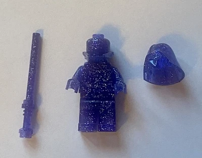 Lego StarWars Minifigure Prototype Darth Vader Transparent Glitter Purple - RARE - Image 1 of 3