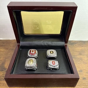 Ohio State Buckeyes Football 2002/2014 National Championship Rings with Case - Picture 1 of 14