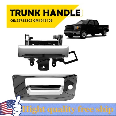 Conjunto de manija de puerta trasera para Chevrolet Silverado 1500 2500HD 3500HD 2007-2014 Foto 1 de 4