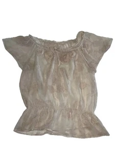 New York City Design Co. Top Women's SZ S Short Sleeve Camisole Liner Flowers - Picture 1 of 16