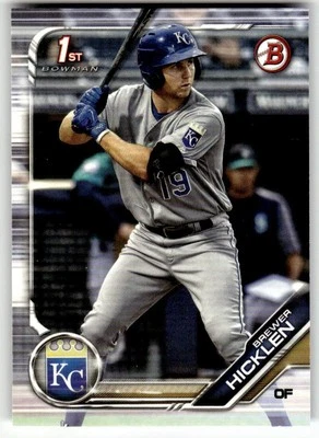 2019 Bowman #BP-72 Brewer Hicklen Prospects 1st Kansas City Royals Baseball - Image 1 of 2