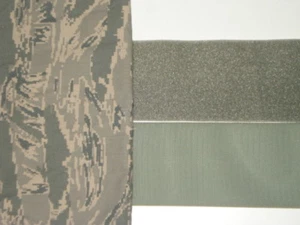 4 ZOLL KLETTVERSCHLÜSSE ARMEE MILITÄR LAUB GRÜN JE 1 FUSS ZUM AUFNÄHEN - Bild 1 von 1