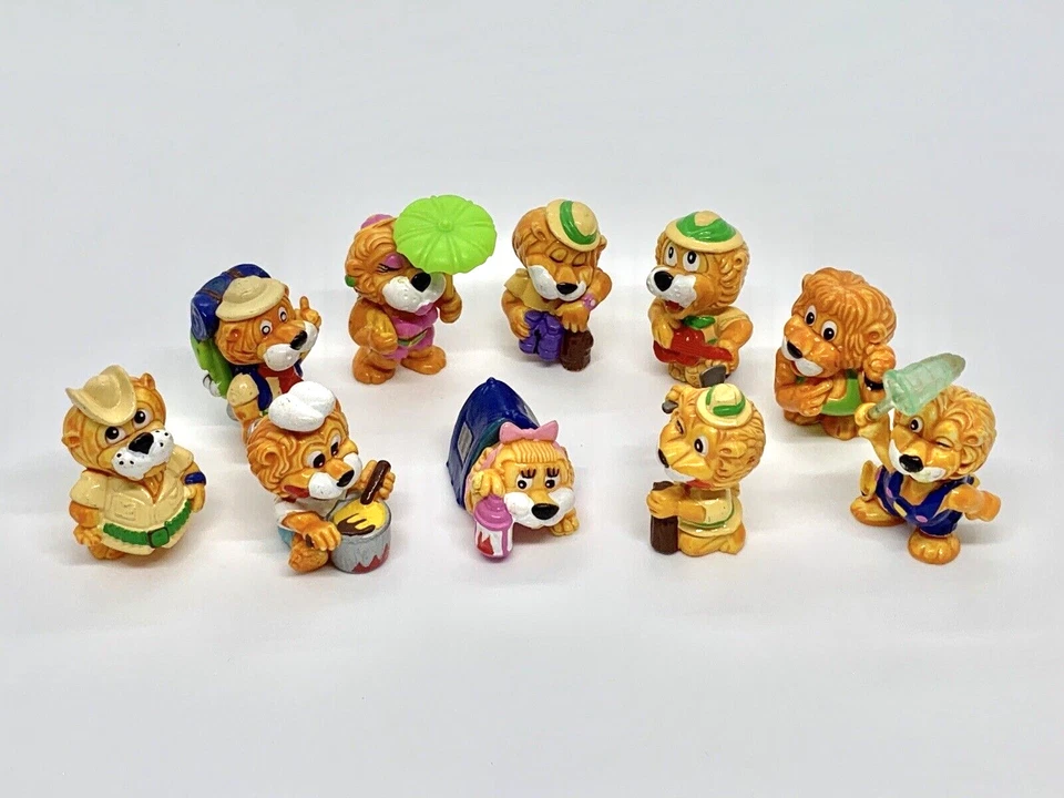 Cute Adventure Lions SET - Kinder Surprise Mini Figures 1993 Hand Painted Gift - image 1 of 1