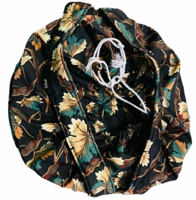 #4261 Round Caserole quilted carrier 14" black - Image 1 of 4