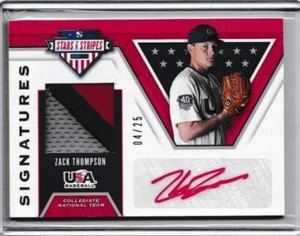 2017 Panini Stars & Stripes Zack Thompson Auto USA Rookie Card RC Mint 04/25 - Picture 1 of 1