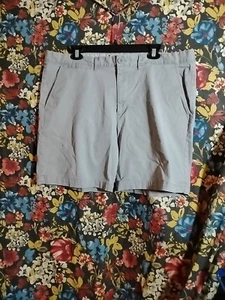 Merona Men’s Size 40 Gray Shorts Cotton Chino Dressy Preppy Khaki - Picture 1 of 6