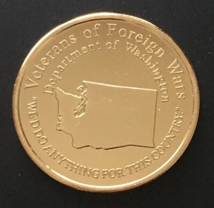 Veterans of Foreign Wars Sehr guter Erhaltungszustand Washington 1999 Medaille Medaille WA  - Bild 1 von 2