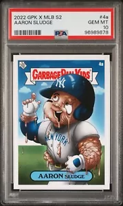 2022 GPK x MLB S2 Garbage Pail Kids 4a Aaron Judge Sludge PSA 10 GEM - Picture 1 of 2