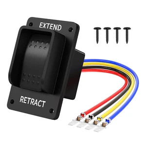 Reverse Polarity Switch 12V 3 Way Momentary Rocker Switch (On)-Off-(On) DPDT 20A - Picture 1 of 6