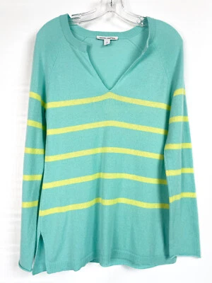 Otoño Cachemira Mujer Mediano Suéter Manga Larga Túnica Pullover Amarillo Aqua Foto 1 de 4