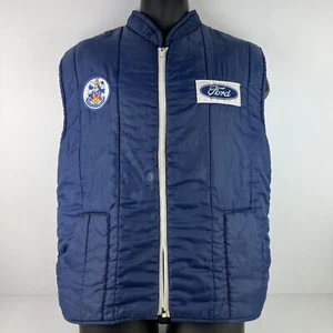 Vintage Made in England Huddersfield Town AFC Licensed Puffer Vest Mens L - Picture 1 of 7