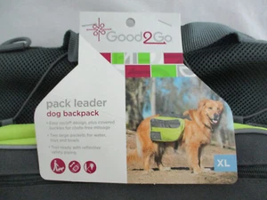 NOS 2015 Good2Go Pack Leader Yellow Dog Backpack - Size XL - 50-90lbs - Picture 1 of 4