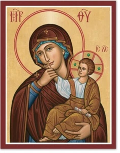 ICONO DE NUESTRA SEÑORA DE LA CONSOLACIÓN IMPRESIÓN 8x10" EE. UU. IMPRESIÓN CATÓLICA ULTRA SATINADA - Imagen 1 de 1