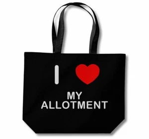 My Allotment I Love Cotton Shopping Bag (Black, White, Natural) - Picture 1 of 8