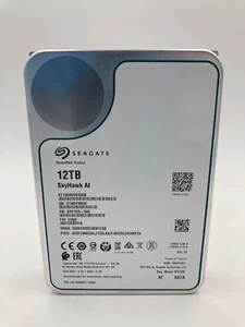 Seagate SkyHawk 12TB 7200 RPM 256MB 3.5" Internal Hard Drive (ST12000VE0008-RC) - Photo 1/3