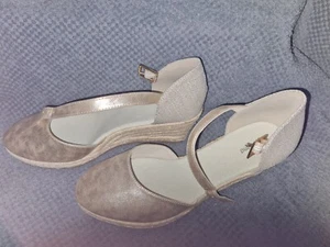 Schuh Paket-Sommer Gr.41 Neu Wedges Slipper Espadrille Gold - Bild 1 von 3