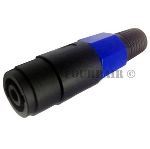 4 Pole Conductor Speaker Cable Female Connector for SPEAKON Audio Loudspeaker - Picture 1 of 1
