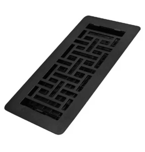 LAJH410-BLK Low Profile Grates, 4X10, Oriental, Textured Black - Picture 1 of 6