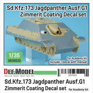 DEF.MODEL, DD35023, Jagdpanther Ausf.G1 Zimmerit Beschichtung Aufkleber Set für Aca, 1:35 - Bild 1 von 13