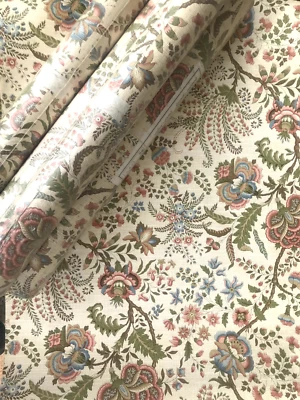 papier peint ancien fleuri - Photo 1/4