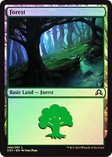 Forest (296) FOIL Shadows over Innistrad NM Basic Land MAGIC MTG CARD ABUGames