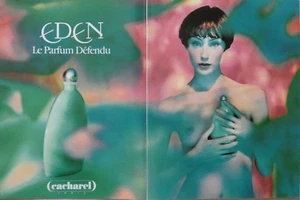 PUBLICITÉ DE PRESSE 1994 LE PARFUM DÉFENDU EDEN DE CACHAREL PARIS. - Imagen 1 de 1