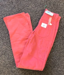 Vintage NWT 70’s 80’s Pink Salmon Wrangler High Waisted Corduroy Jeans kid’s 10 - Picture 1 of 7