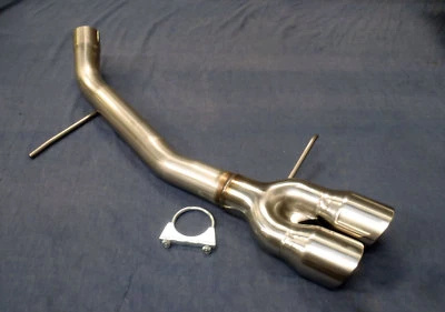 Volkswagen Passat 2.0TDi Rear silencer delete pipe - Twin 3" Tailpipe A - Image 1 of 4
