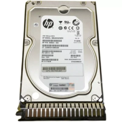 HP 693687-B21 4TB 7.2K 6G LFF 3.5" SATA SC HDD 693720-001 NEW - Image 1 of 2