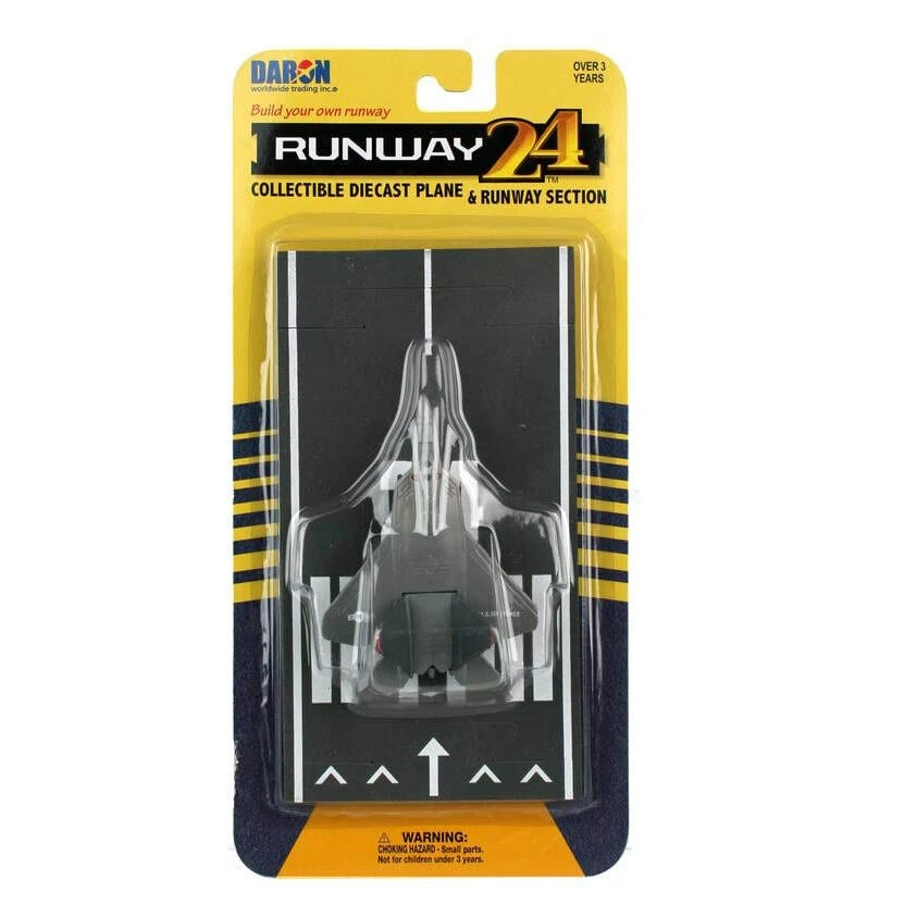 Daron Runway24 Diecast Metal Toy with Runway - F-22 Raptor - Image 1 of 1
